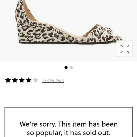 J Crew "Laila" Wedges sz 6 - Picture 4 of 7
